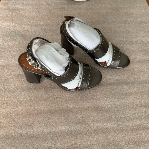 Coach Metallic Studded Block Heels - Picture 15 of 15